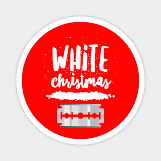 White Christmas Magnet